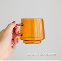 Colored Glass Tea Cups Coffee Mugs